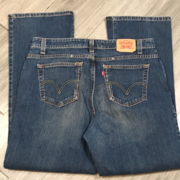 Levi’s 515 Medium Wash Boot Cut Jeans size 18 - Picture 3 of 9